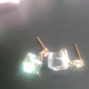 Chic Gold and Crystal Drop Earrings